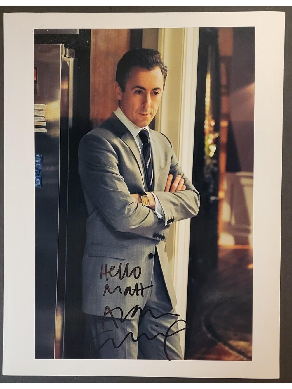 Alan Cumming Actor Autographed Signed 8.5"x11" Photo